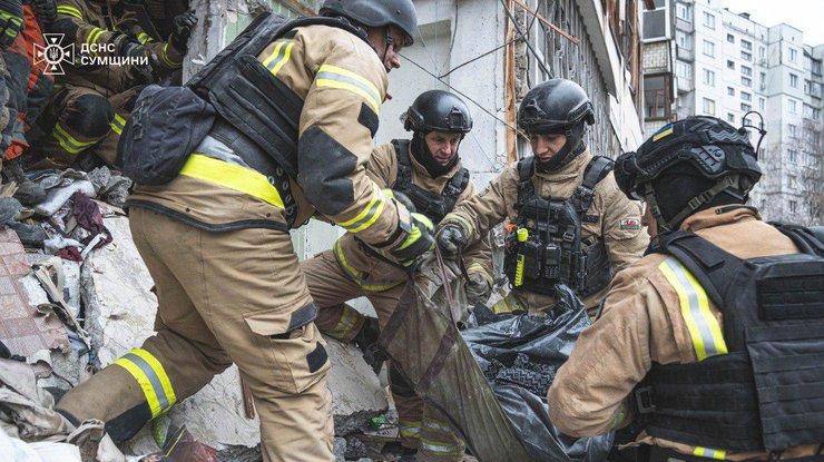 The death toll in Sumy has risen to eight, with five injured, including a girl in serious condition.