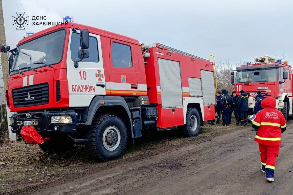 Пожар в Лозовском районе